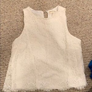 Cute lace crop shirt